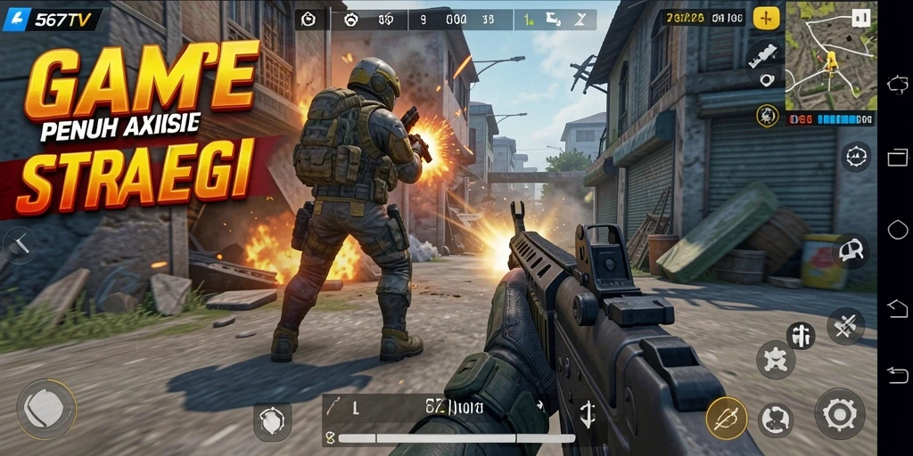 Tampilan gameplay seru dari 567TV dengan aksi penuh strategi.
