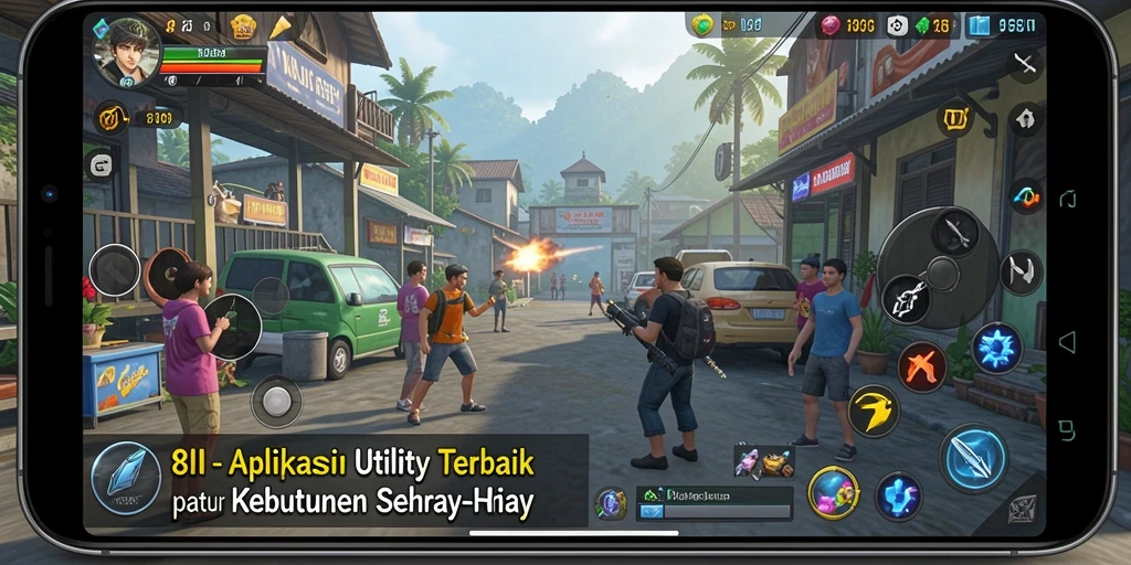 Tampilan antarmuka 8II yang intuitif dan menarik.