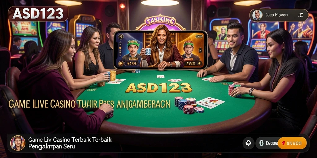 Tampilan gameplay Live Casino yang seru dan interaktif di ASD123.
