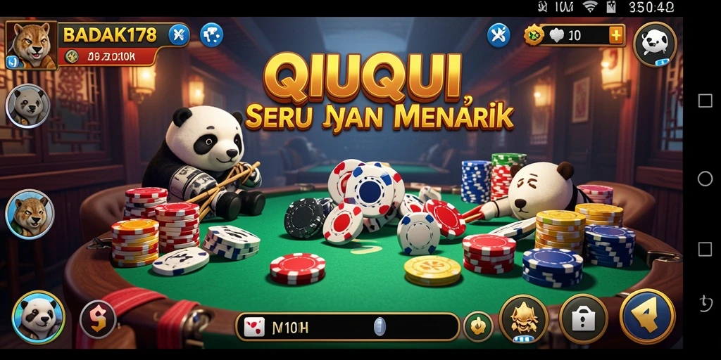 Gameplay seru QiuQiu di BADAK178.