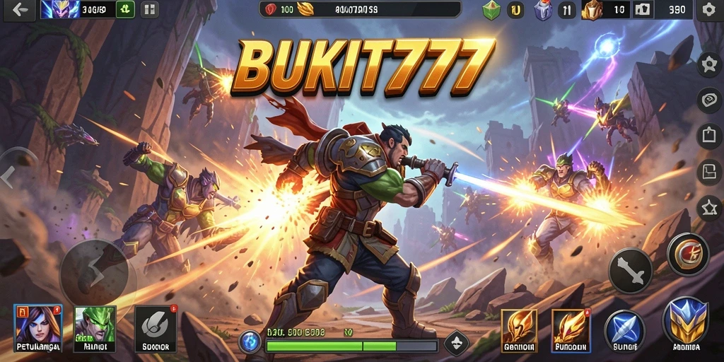 Tampilan gameplay seru di BUKIT777 yang penuh aksi.