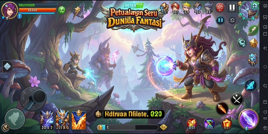 Screenshot gameplay INTER77 menampilkan aksi petualangan yang mendebarkan.