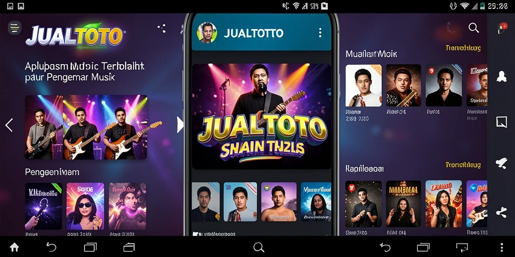 Tampilan gameplay interaktif JUALTOTO dengan musik yang menarik.