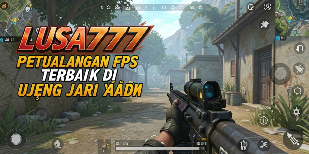 Tampilan seru gameplay LUSA777 dalam pertempuran FPS.