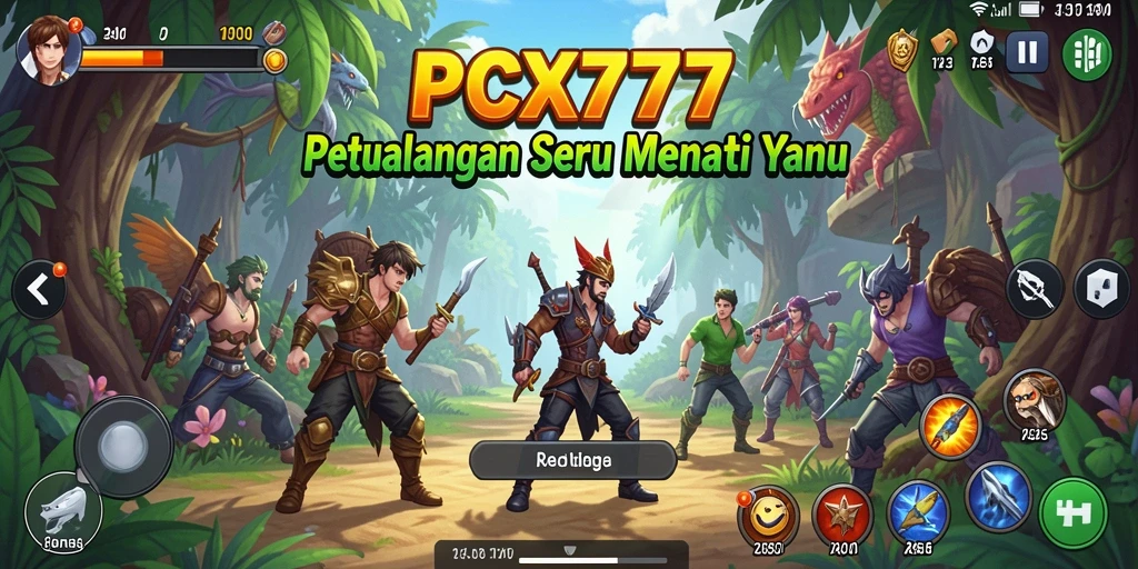 Tampilan gameplay seru yang menampilkan petualangan di dunia PCX777.