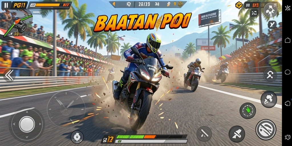 Tampilan gameplay PG11 yang intens dan mendebarkan.