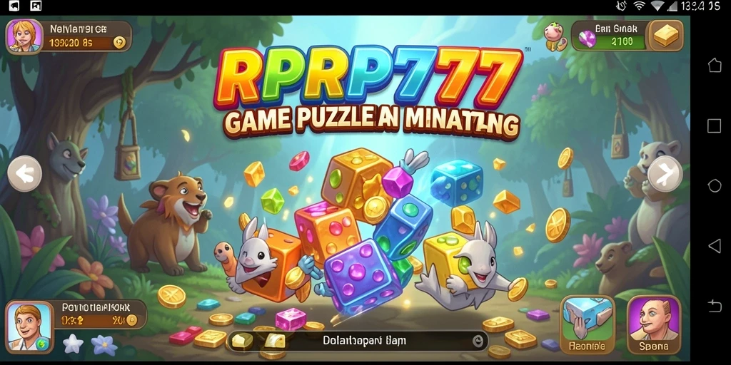 Tampilan utama gameplay RPRP777 dengan teka-teki yang menarik.