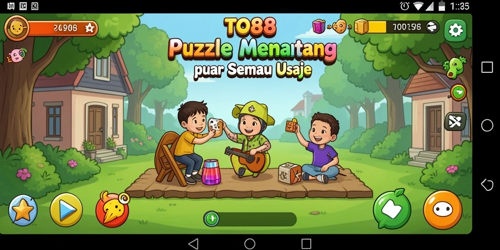 Screenshot TO88 menampilkan gameplay Puzzle yang seru dan menantang.