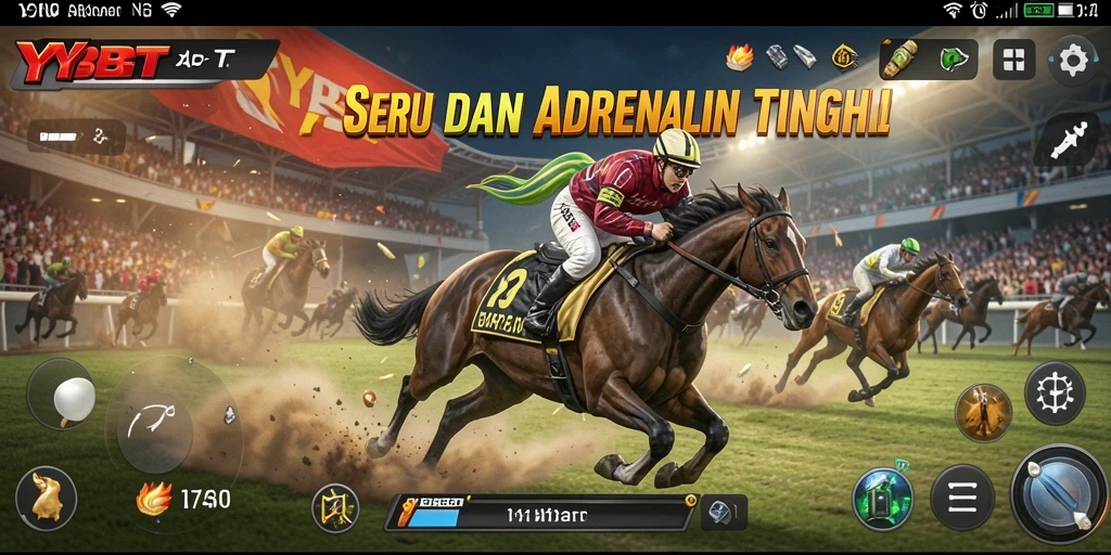 Screenshot gameplay <strong>YYBET</strong> menampilkan keseruan balapan di lintasan yang menantang.